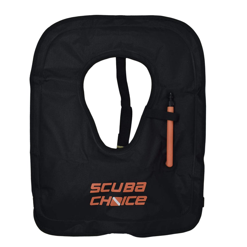 Scuba Choice Adult Black Snorkel Vest w/Name Box, Large - BeesActive Australia