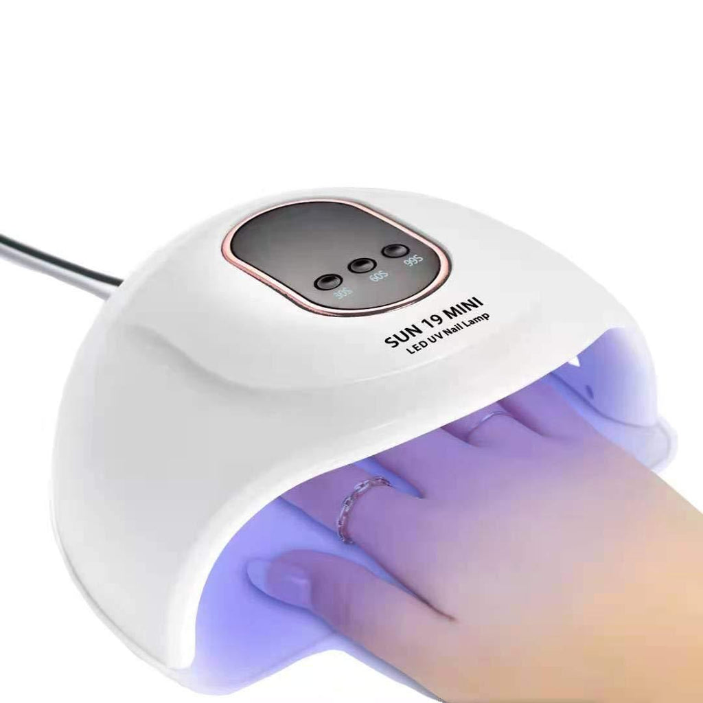 72W LED UV Nail Dryer lamp, Gel Nail Polish Dryer Machine UV Light, Curing Lamp Smart Auto-sensing with 30/60/99s Timer, LCD-Display - BeesActive Australia