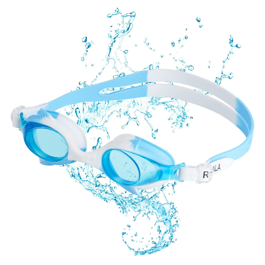 Kids Swimming Googles/Glasses Anti-Fog Toddler Swim Goggles Protective for Boys Girls Children Blue - BeesActive Australia