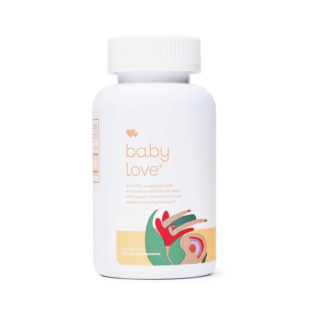 Love Wellness Prenatal Vitamins - Baby Love - Prenatal Vitamins with dha & folic Acid - 30 Day Supply - 25+ Vitamins & Minerals for Your Needs, Supports Immunity & Relief from Morning Sickness - BeesActive Australia