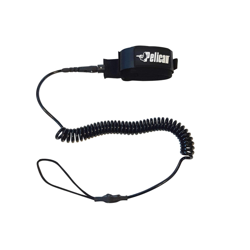 Pelican Sport - SUP Leash - 10 ft Long (3m) - Secure Coil System - Strong, Durable and Comfortable - 1 Stainless Steel Swivel Connector - PS1996-00 - BeesActive Australia