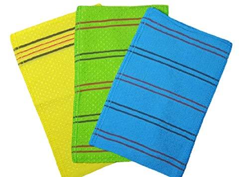 Exfoliating Premium Washcloths Big size Korean Scrub Packages for Skin Massage Spa, Italy towel - 3pcs - BeesActive Australia