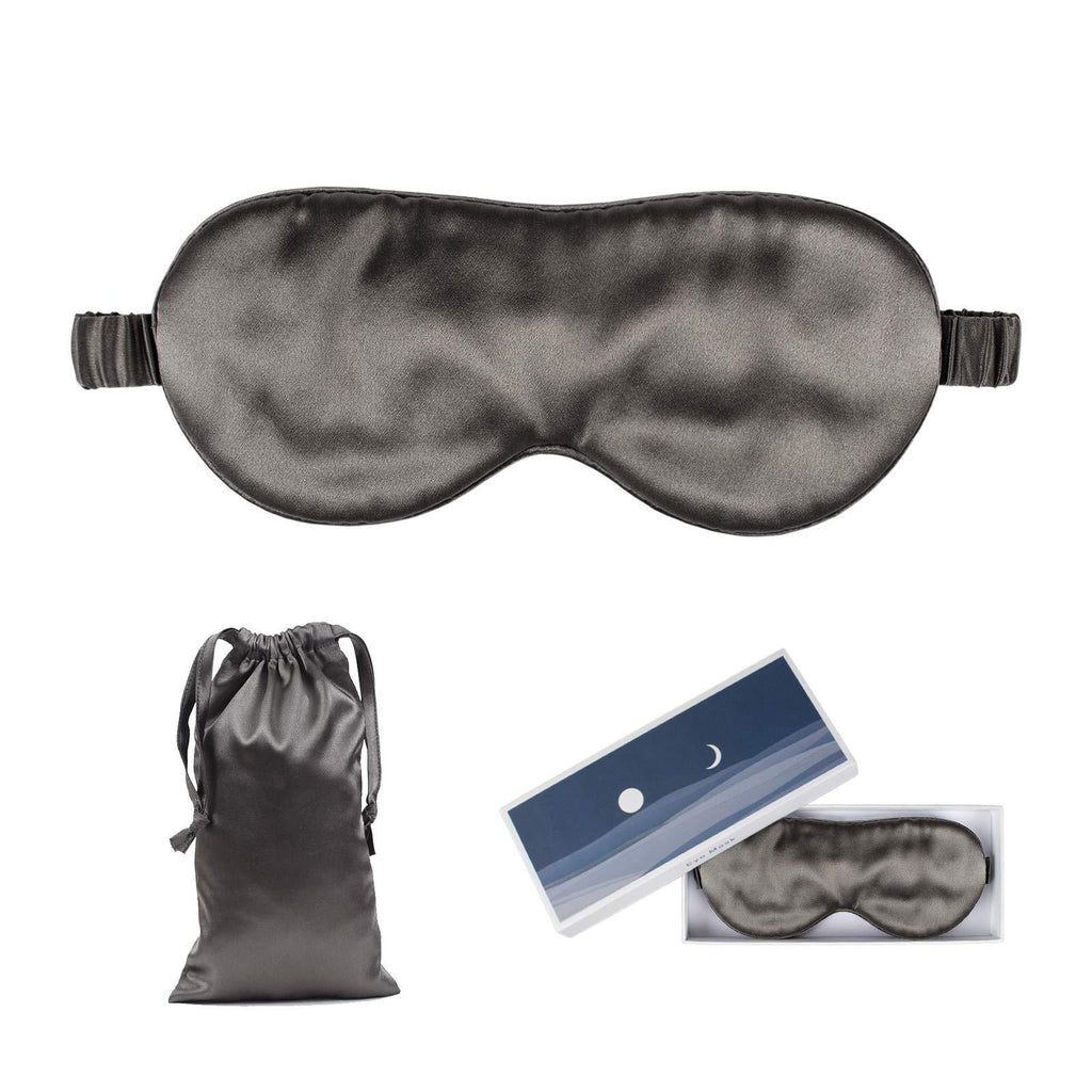 EzonYanGo 100% Silk Sleep Mask, 22 Momme Blackout Mulberry Silk Blindfold for Sleeping, with Elastic Strap Both Sides Natural Silk Eye Sleep Cover, Smooth Soft Eyeshade Mask for Travel Nap Meditation #3 - BeesActive Australia