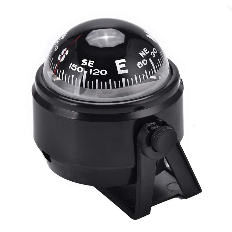 Vbestlife Multi-Purpose Electronic Ball Compass Adjustable Military Marine Ball Night Vision Compass for Boat Vehicle Black - BeesActive Australia