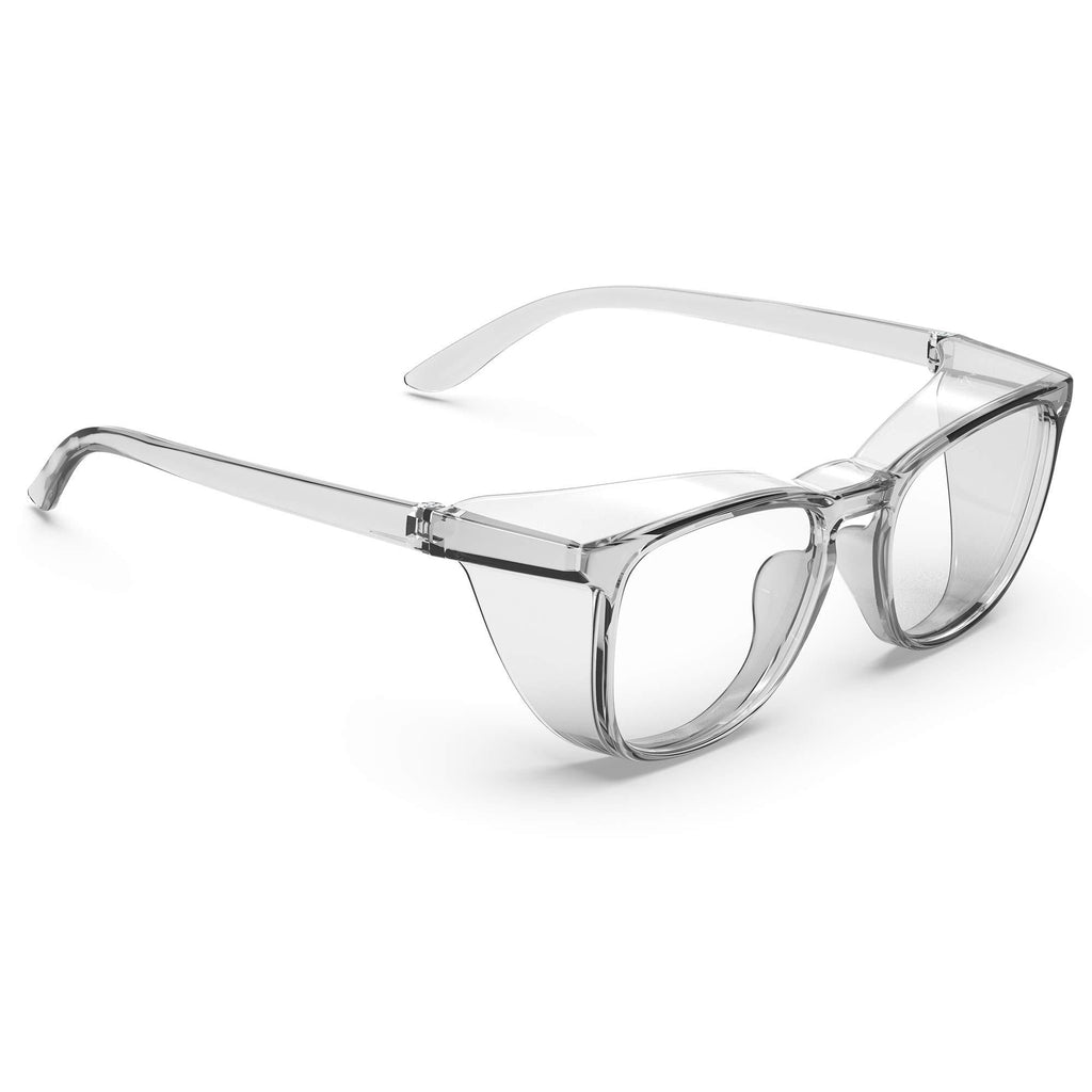 TOREGE Safety Glasses, Fashionable Eye Protection With Clear, Scratch Resistant Lenses, Great Safety Goggles For Men & Women (Square frame) Square Frame - BeesActive Australia