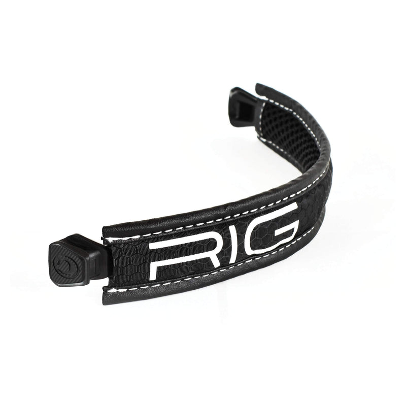 RIG 800 Series Replacement Headband Strap - Black with Carbon Grey RIG Logo Black with Carbon Gray Logo - BeesActive Australia