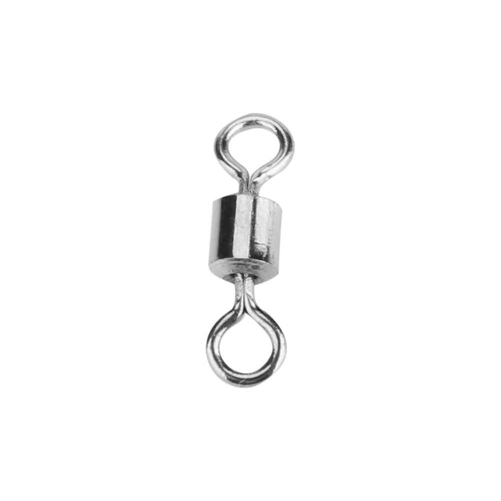 Vbestlife Ball Bearing Swivels Connector, High-Strength Stainless Steel American 8-Shaped Solid Welded Rings Barrel Swivels with Fishing Tackle Box for Saltwater Freshwater Fishing - BeesActive Australia