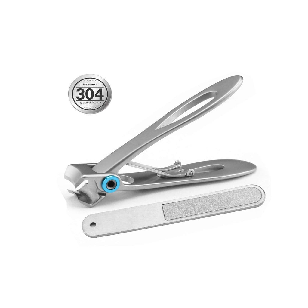 Large Nail Clippers Wide Opening,Heavy Duty Toenail Clippers for Thick Nails for Men, Seniors, Adults (Silver-2pack) Silver-2pack - BeesActive Australia