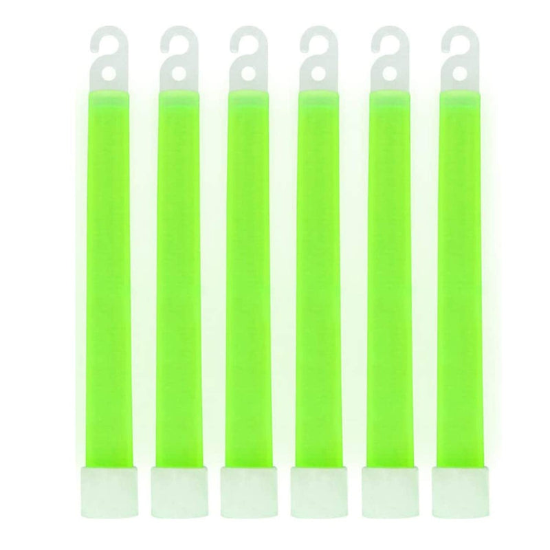 MediTac Green Glow Sticks, Premium Bright 6” Snap & Light Sticks, 12 Hour-6 Pack 6 Pack - BeesActive Australia