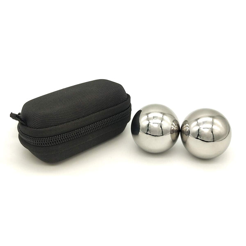 40mm Stainless Steel Baoding Balls for Hand Therapy, Exercise, and Stress Relief,2pcs - BeesActive Australia