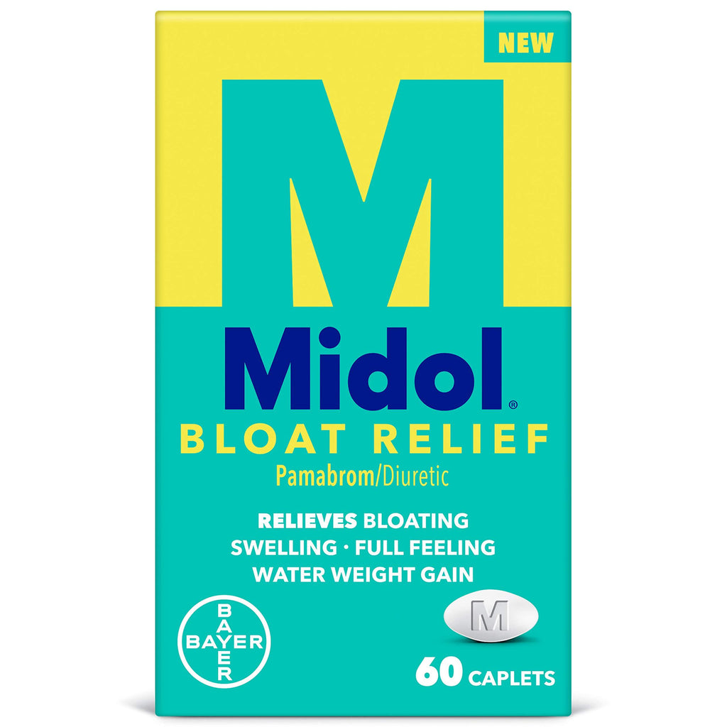 Midol Bloat Relief, Bloating Relief Caplets with Pamabrom, 60 Count - BeesActive Australia