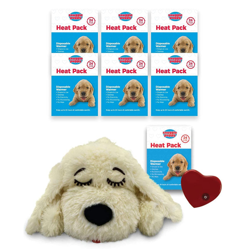 Snuggle Puppy - Extra Heat Pack Bundle - Comes with Snuggle Puppy and Extra 6-Pack of Heat Packs for Pets - BeesActive Australia