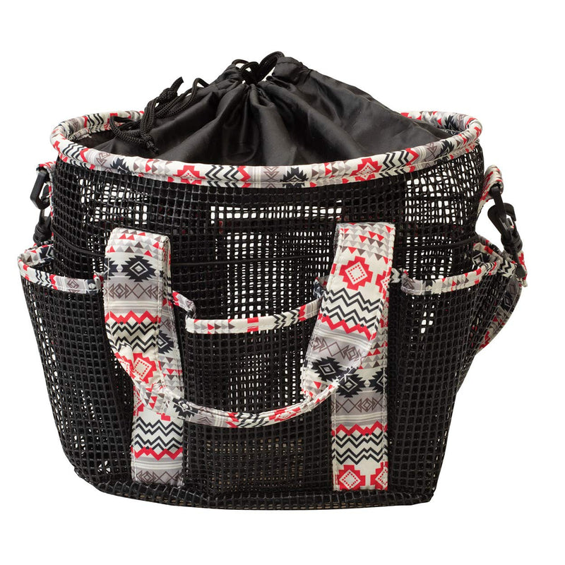 Weaver Leather Mesh Grooming Bag, Crimson Aztec - BeesActive Australia