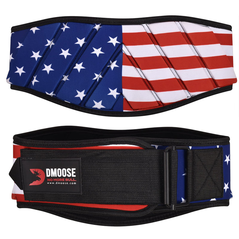 DMoose Weight Lifting Belt, Comfortable Lumbar & Back Support, Weight Belt to Keep Body in Proper Shape, 6 Inch Gym Belt Great for Squats, Deadlift, Cross Training, Powerlifting - for Men Women American Small - BeesActive Australia