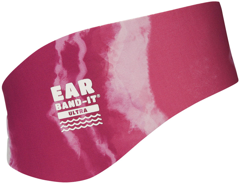 EAR BAND-IT Ultra Tie Dye Swimming Headband – ONLY Swim Ear Band Invented by ENT Doctor – Block Water Secure Earplugs – Kid & Adult Sizes – Recommended Water Protection for Bath, Shower, Pool, Beach Small (ages 3mo to 1yr) Pink Tie Dye - BeesActive Australia