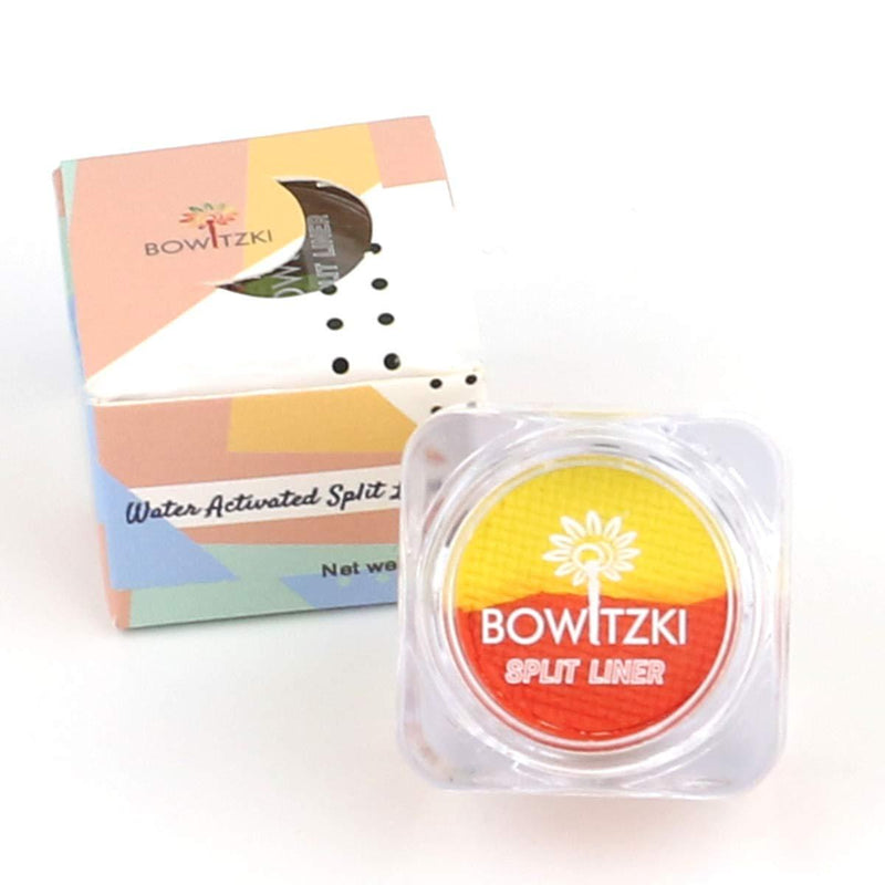 Bowitzki Water Activated Split Cake Eyeliner Retro Hydra Liner Makeup Yellow and Orange Color Face Body Paint - BeesActive Australia