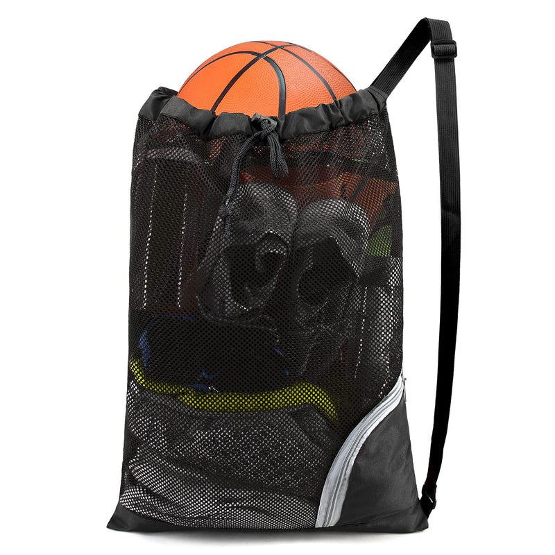 BeeGreen Drawstring Backpack for Men Women Athletic Gym Sports Workout Beach Swim Black - BeesActive Australia