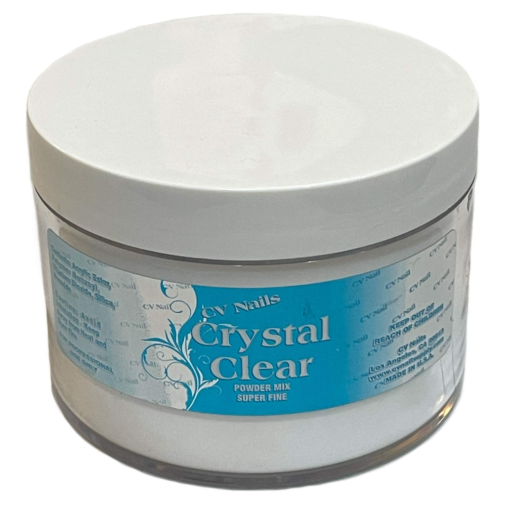 CV Nails 8 Oz Crystal Clear Acrylic Powder Mix Nail Art Powder - BeesActive Australia