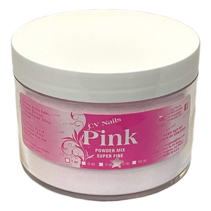 CV Nails 8 oz Light Clear Pink Acrylic Powder Mix Nail Art Powder - BeesActive Australia