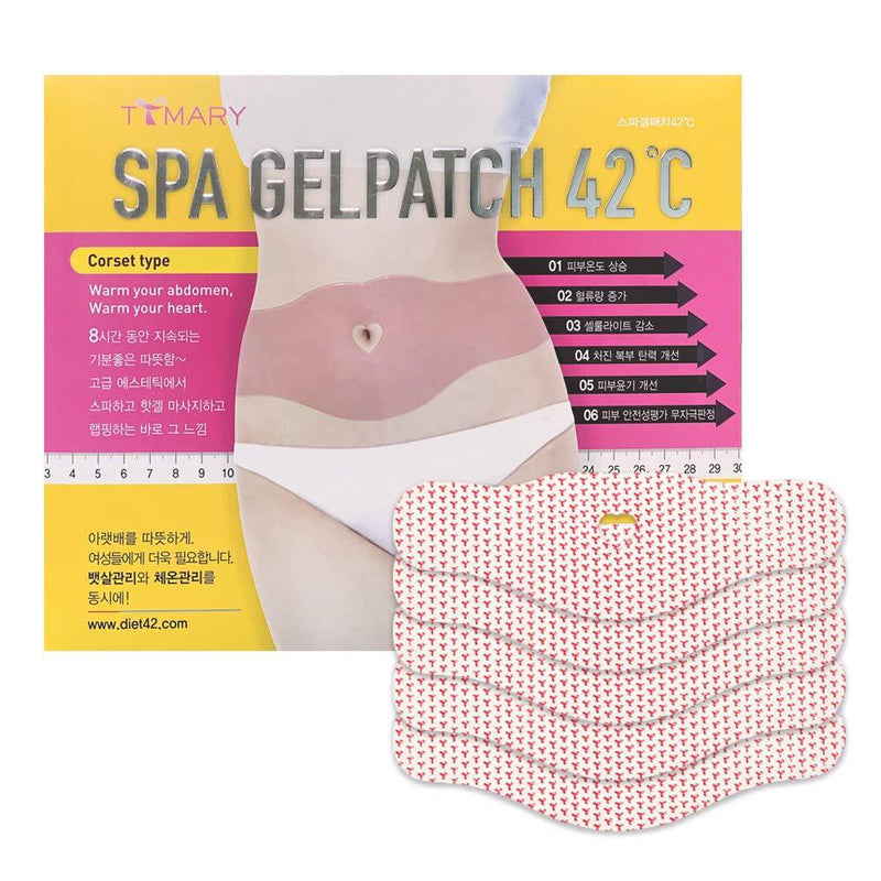 Body Applicator Wrap Heat 5 Patches 8 Hours Sauna Suit Effect Slimming Spa Patch 0.02 Inch Thin for Women & Men Natural Ingredients Fast Natural Heating Sticker - BeesActive Australia