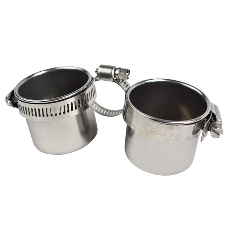 balacoo Bird Water Feeder Dishes Bird Bowl for Cage Coop Cups Parrot Food Hanging Pet Animal Stainless Steel Birdcage Bowls Feeding Perches Play Stand with Clamp 15x6. 5cm - BeesActive Australia