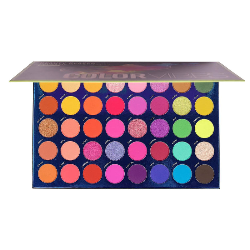 High Pigmented Eyeshadow Palette 40 Colorful Charm Color Vibes Shimmer Matte Make Up Eyeshadow Natural Naked Colors Easy to Blend Eye Shadow Powder Long Lasting Waterproof Makeup Pallet - BeesActive Australia