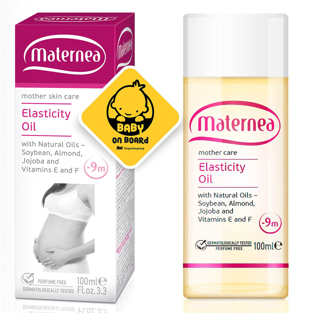 Maternea Elasticity Oil & Emporion Baby on Board Sticker Kit - BeesActive Australia