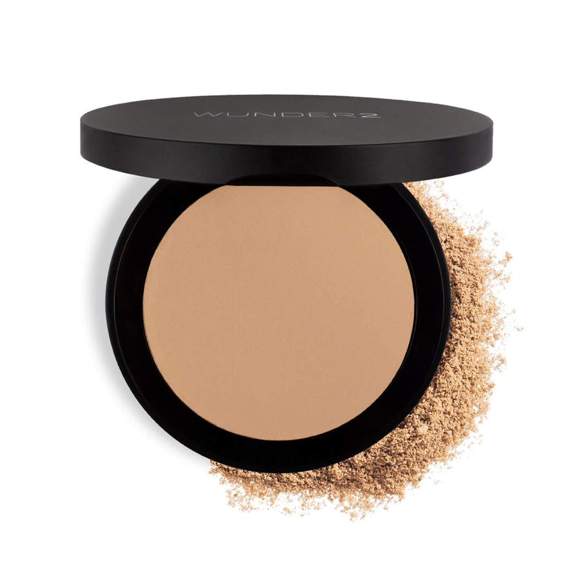 Wunder2 GO BEYOND FOUNDATION Makeup Pressed Powder Natural Cream Finish, Light Medium, 1 Count - BeesActive Australia