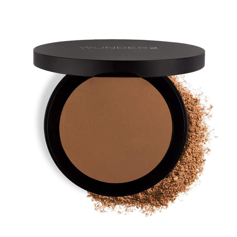 Wunder2, GO BEYOND FOUNDATION Makeup Pressed Powder Natural Cream Finish, Medium Deep - BeesActive Australia