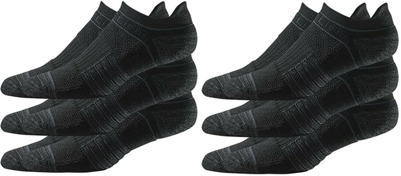 Strideline womens Premium Athletic Socks (6-pack) Black Medium-Large - BeesActive Australia