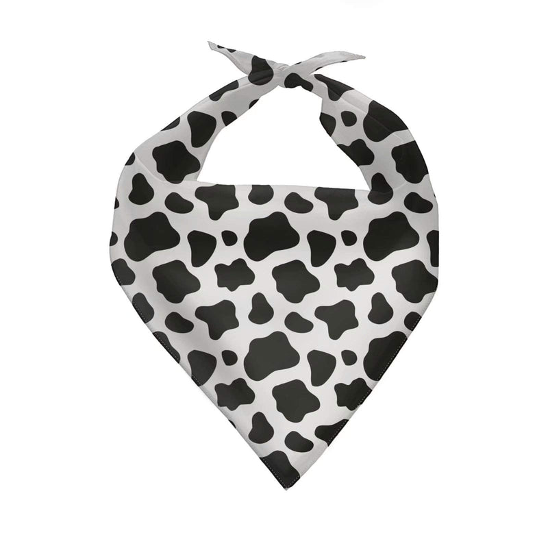 Forchrinse Sunflower with Word Pet Bandanas Dog Costume Washable Dog Scarf Cat Bib Premium Durable Polyester Fabric,for Small to Large Dogs Cats Pets Cow Print - BeesActive Australia