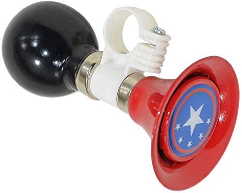Freefish Kids Bike Horn Bell Bicycle Metal Squeeze Horn Handlebar Ring Horn for Children Black & Red - BeesActive Australia