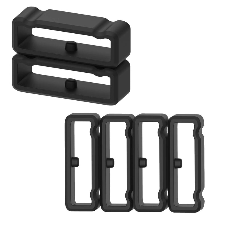 FitTurn Band Keeper Fastener Ring Rubber Buckle Holder Strap Silicone Fastening Security Loop Compatible with Suunto 9/Core/Baro/Ambit/Ambit 2/ Ambit3/Spartan Sport/Traverse Bands Accessories (6pack) 6pack - BeesActive Australia