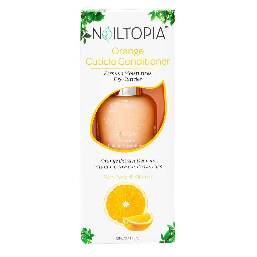 Nailtopia - Cuticle Conditioner - Plant-Based, Non Toxic, Bio-Sourced, Strengthening & Moisturizing Superfood Treatment with Vitamin C - Orange Extract (Clear) - 0.41 oz - BeesActive Australia