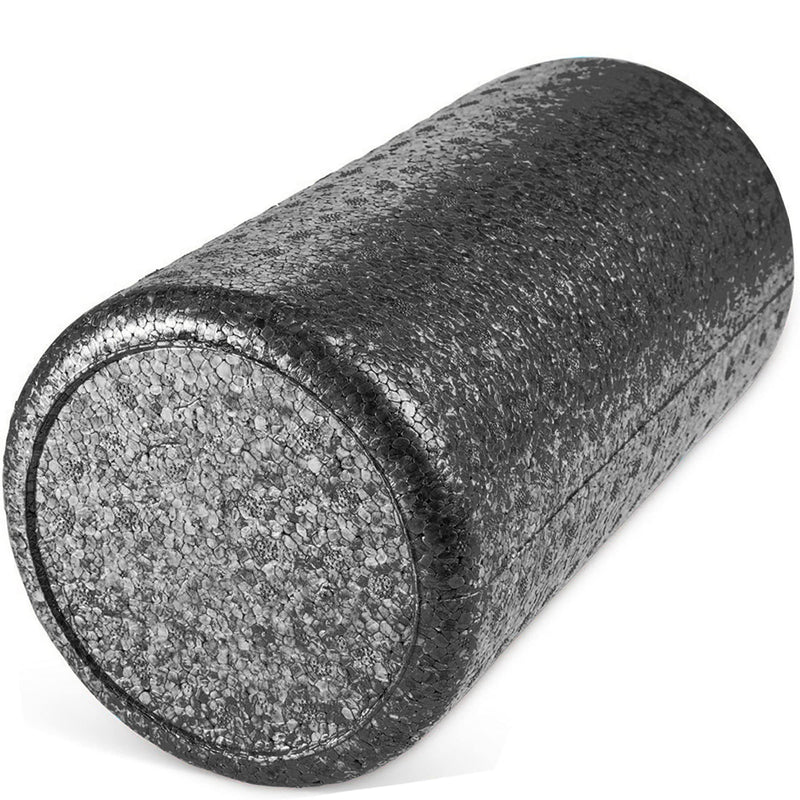 JFIT High Density Muscle Foam Roller - 12", 18", 24", 36" - Massage Rollers for Stretching, Deep Tissue and Myofascial Release 12-Inch New! Black - BeesActive Australia