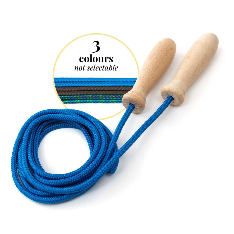 Tuuli Accessories – Jump Rope with Wooden Handles and Cotton Rope, Skipping Rope for All Ages, Exercise Tool for Fitness, 230 centimeters - BeesActive Australia