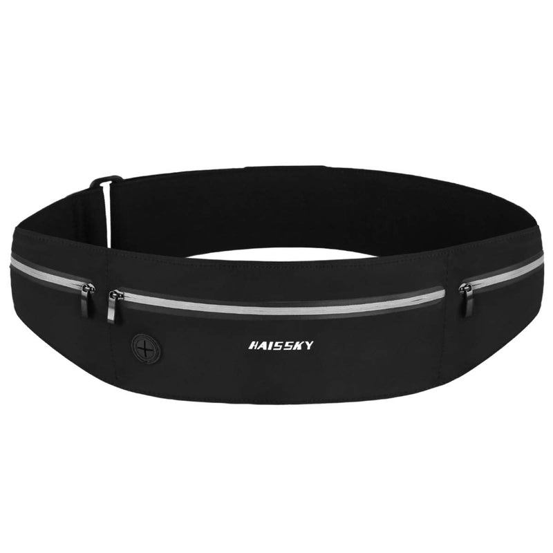 GUZACK Running Waist Pack for Men/Women - Fanny Pack for iPhone 13 Pro/12/11 Pro Max/SE 2/XS/XR/X/8 Plus Ultra Light Running Belt Phone Holder for Jogging, Walking, Cycling, Workout Black - BeesActive Australia