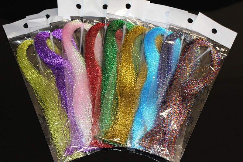 Laxygo Fly Fishing Tying Materials 9 Colors Crystal Flash Trout Tube Fishing Lures Making Supplies Type2-9pcs - BeesActive Australia