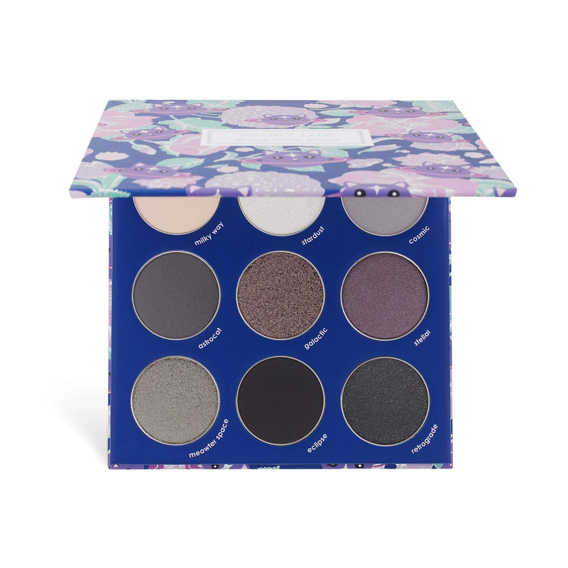 Winky Lux Galaxy Kitten Eyeshadow Palette | Classic grey collection with Matte & Shimmer Finishes | Perfect for a Natural to Smoky Glam Look - BeesActive Australia