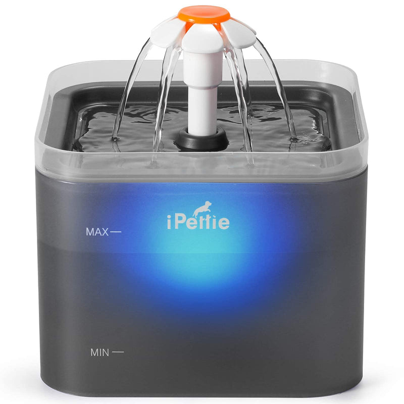 iPettie Neverland Cat Water Fountain with LED Light, 67oz/2.0L, Ultra Quiet Cat Drinking Fountain with Filter, Automatic Pet Water Fountain for Cats and Small Dogs Grey - BeesActive Australia