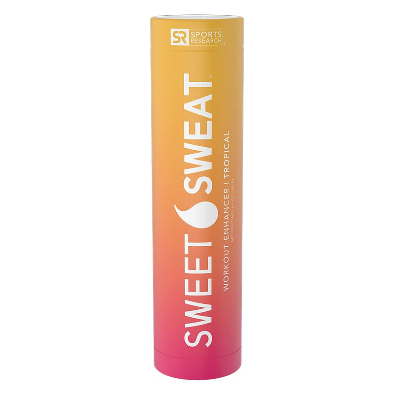 Sports Research Sweet Sweat Gel Stick Easy to Apply Workout Enhancer for Belly, Thigh, Arm, and Body - Increase Core Temp for Adult Women and Men - Fit Gel to Sweat More During Workout (6.4 Oz) Tropical - BeesActive Australia