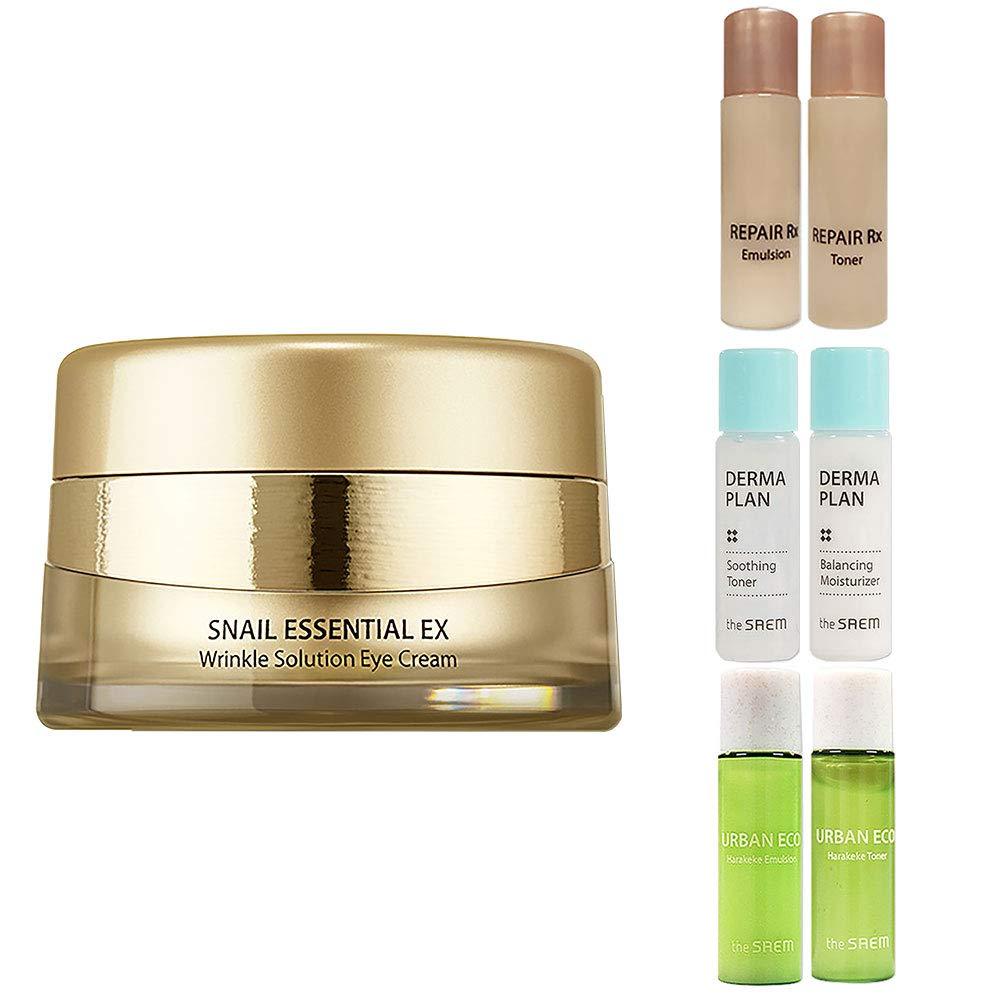 [THESAEM] Snail Essential EX Wrinkle Solution Eye Cream 30ml + 2PCS of Gift Sample (Random) / Wrinkle Care with Highly Enriched Gold Snail, K Beauty - BeesActive Australia