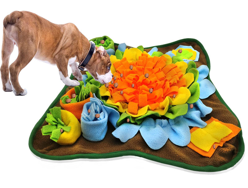 Alibuy Dogs Snuffle Mat Pet Feeding Mats Puppy Sniffing Pad,Cat Doggies Interactive Puzzle Toys for Multiple Breeds Encourages Natural Foraging Skills,Training and Stress Release Orange - BeesActive Australia