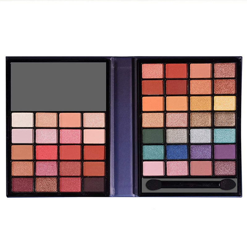 MONIKA High Pigmented Mini Make Up Eyeshadow Palette ,48 Colors Matte Shimmer Glitter Multi Waterproof and Sweatproof Eye Shadow Bright Vibrant Pop Colors Shades Cosmetics Set - BeesActive Australia