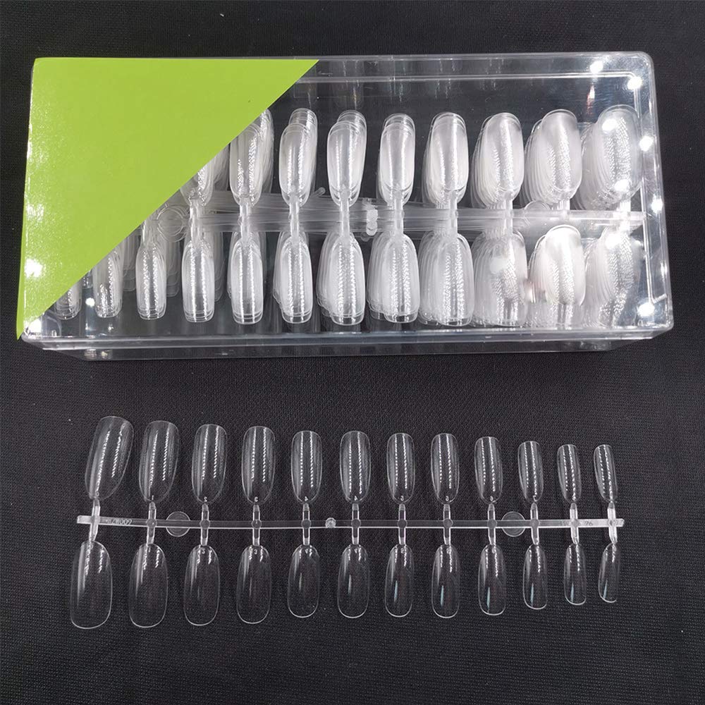 504 Pcs Clear False Nail Full Cover Nails Artificial False Nails DIY Nail Art - BeesActive Australia