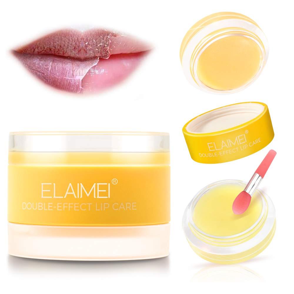 Lip Scrub Lip Sleep Mask Dry Lip Treatment Lip Polish & Lip Exfoliator Moisturizing Lip Mask Overnight Lip Care Mask （Orange） - BeesActive Australia