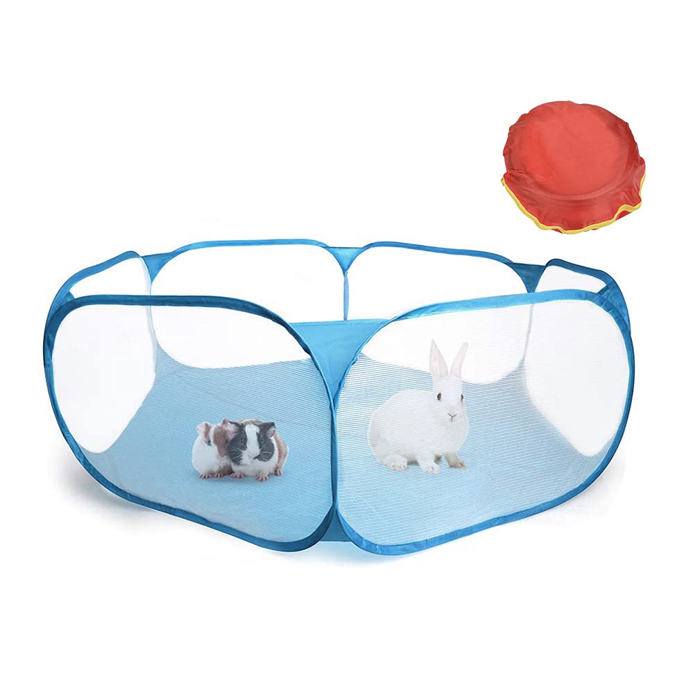 Guinea Pig Cage Hamster Playpen, Small Animals Pet Playpen, Portable Yard Fence for Hamsters, Chinchillas, Hedgehog, Puppy, Cats,Baby Ball Pit, Rabbit, Pet Play Pen for Outdoor/Indoor - BeesActive Australia