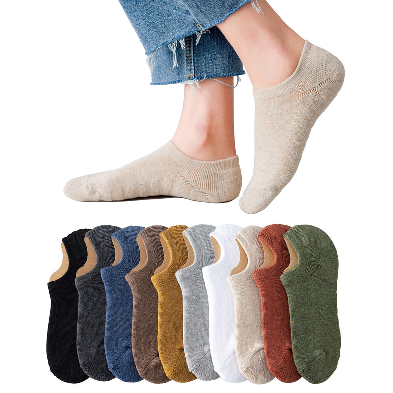 No Show Athletic Socks 5-10 Pairs Hiking Running Ankle Socks For Women Cushion Low Cut Socks 10 Pairs -Women - BeesActive Australia