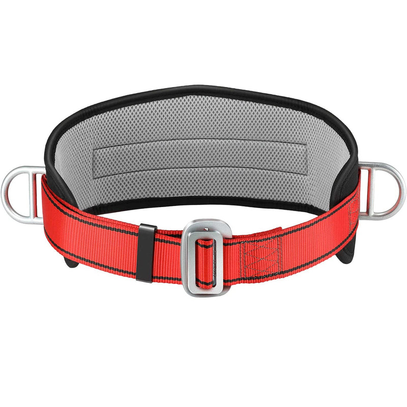 HandAcc Safety Climbing Belts, Positioning Climbing Belt with Waist Pad and 2 D Rings, Safety Belt Kit Personal Portable Protective Equipment - BeesActive Australia