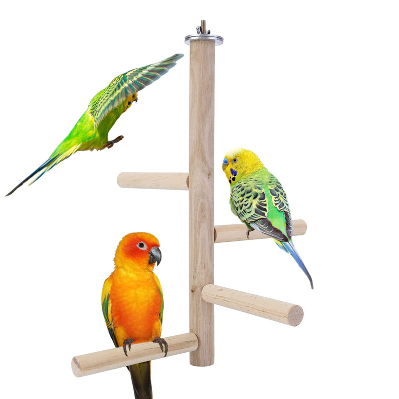 Mogoko Parakeet Perch Bird Natural Wood Stand,Parrot Cage Top Wooden Branches Standing Toys for Small Medium Parrots Conure Budgie Lovebirds - BeesActive Australia